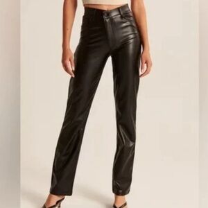 A&F leather pant curve love